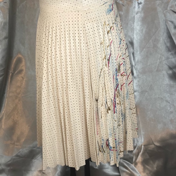 NWOT Faux Leather Paint🎨Splatter Skirt - Picture 6 of 9